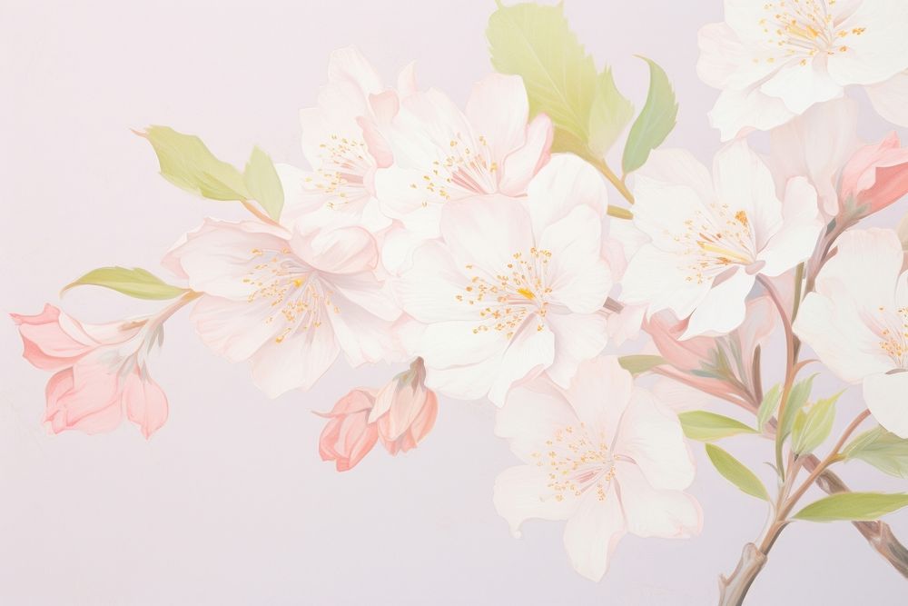  Pink sakura flowers backgrounds blossom petal. AI generated Image by rawpixel.