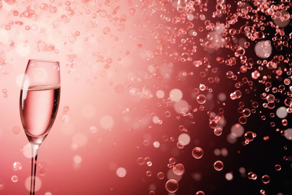 Bubbles textured glass drink wine. AI generated Image by rawpixel.