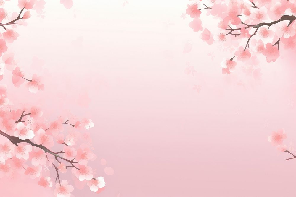 Sakura border backgrounds outdoors blossom. AI generated Image by rawpixel.