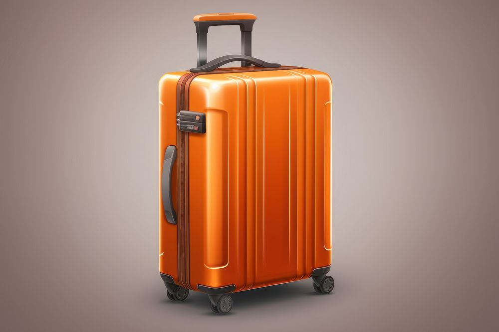 Summer 3d realistic render vector icon Suitcase suitcase luggage technology.