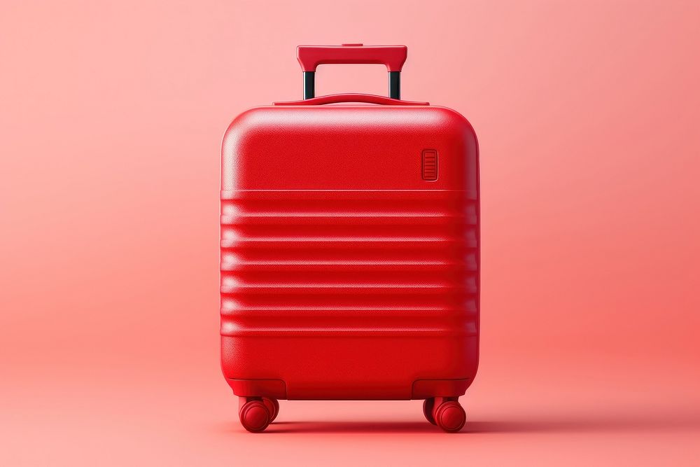 Summer 3d realistic render vector icon Suitcase suitcase luggage briefcase.