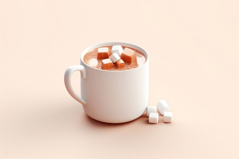 Hot chocolate dessert drink pill. AI generated Image by rawpixel.