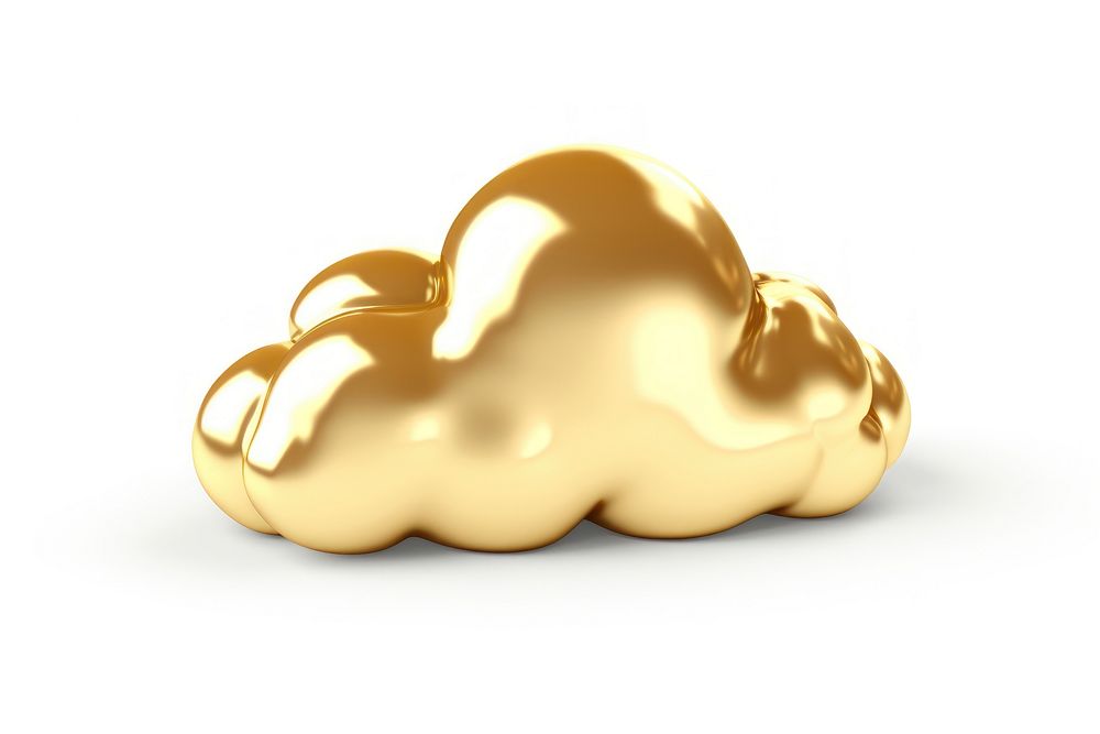 Cloud gold white background investment.