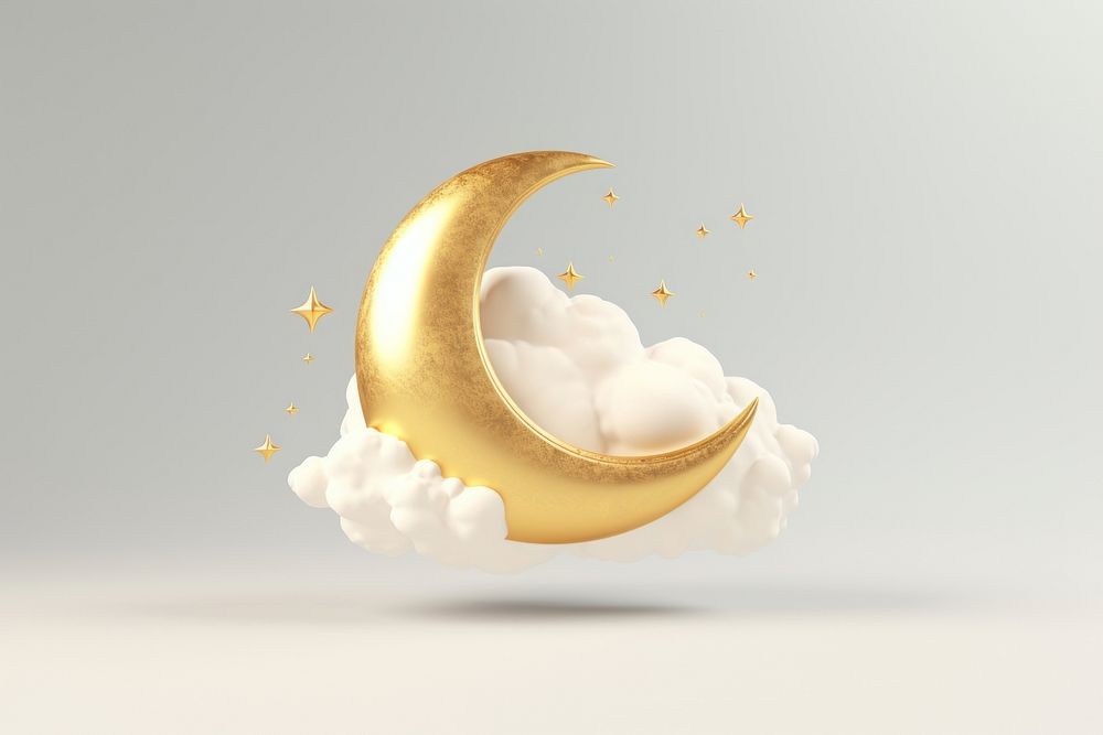 Cloud moon gold accessories.