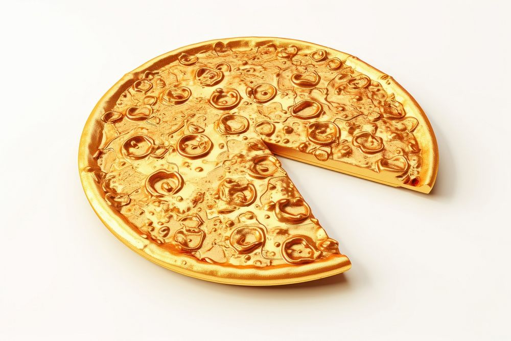 Pizza gold jewelry locket.