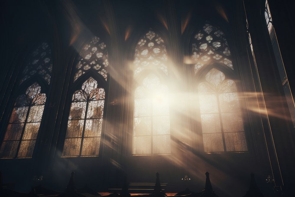 The Cathedral light architecture sunlight. AI generated Image by rawpixel.