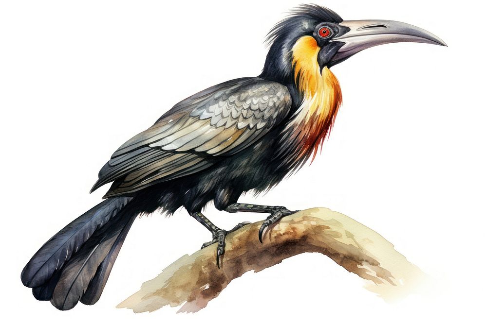 Hornbil cormorant animal toucan. AI generated Image by rawpixel.