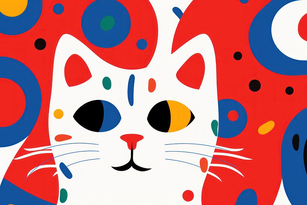 Cat backgrounds pattern art.