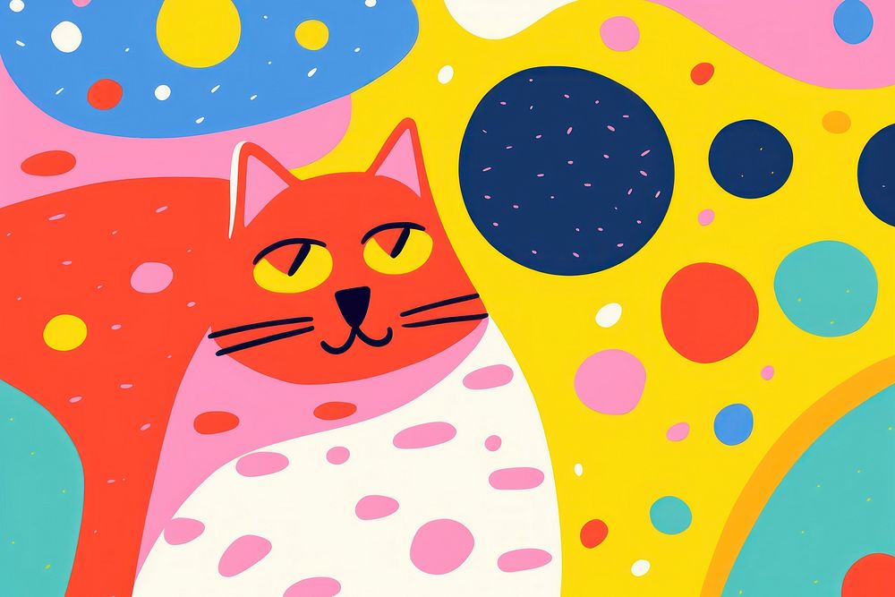 Cat backgrounds cartoon pattern.