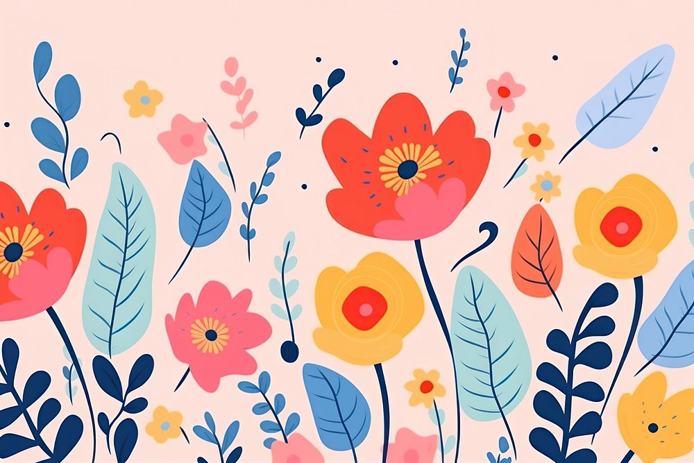 Flowers backgrounds pattern plant.