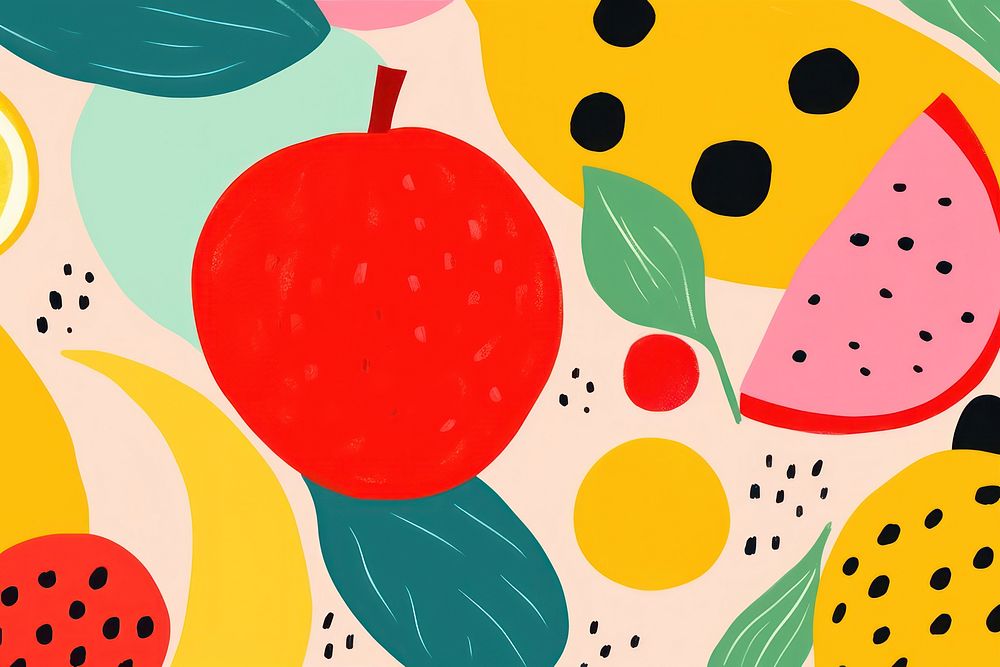 Fruits backgrounds pattern apple.