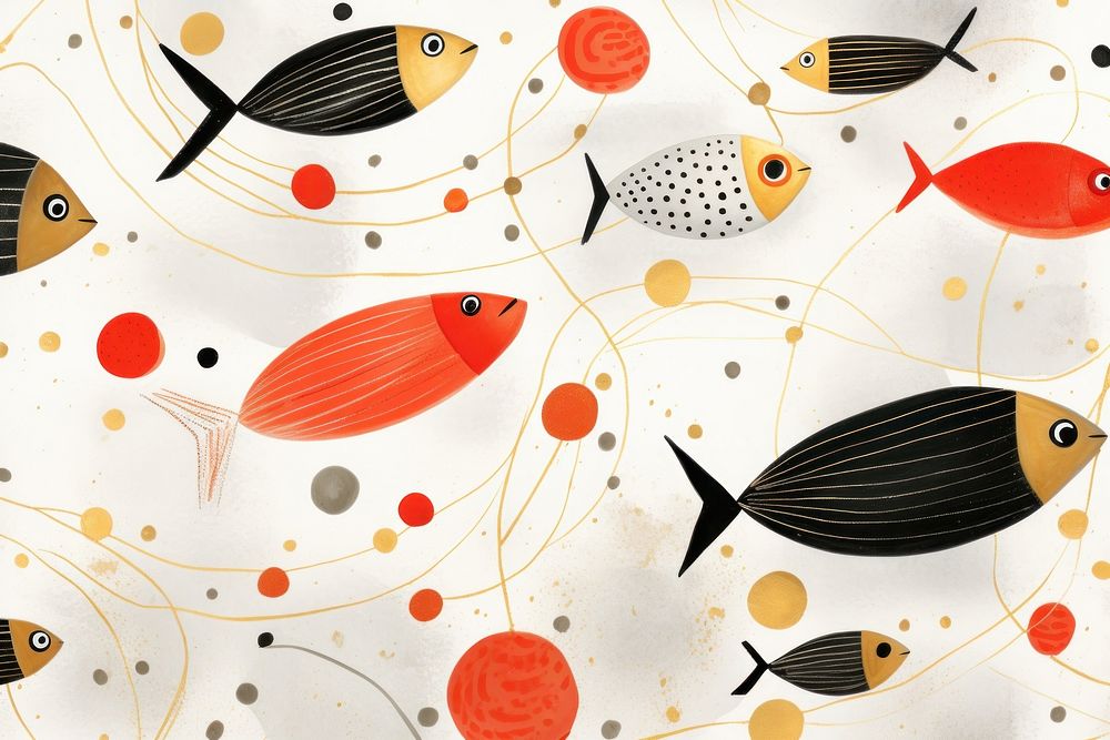 Wave fish backgrounds pattern.