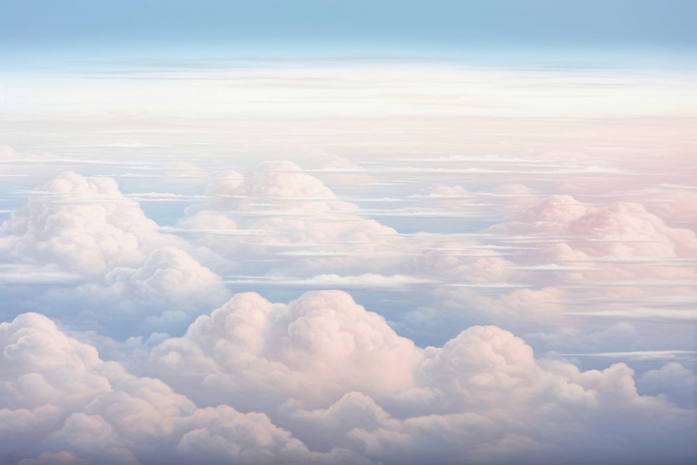 Clouds and blue sky from the airplane window cloud backgrounds outdoors. AI generated Image by rawpixel.