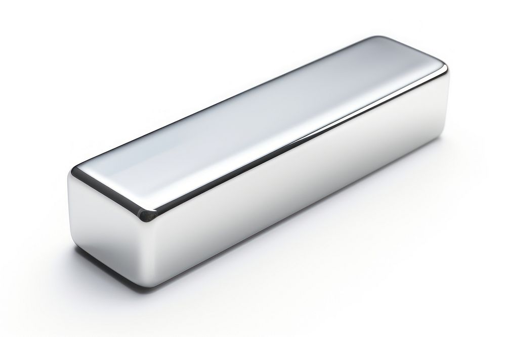 Key Chrome material silver platinum shiny.