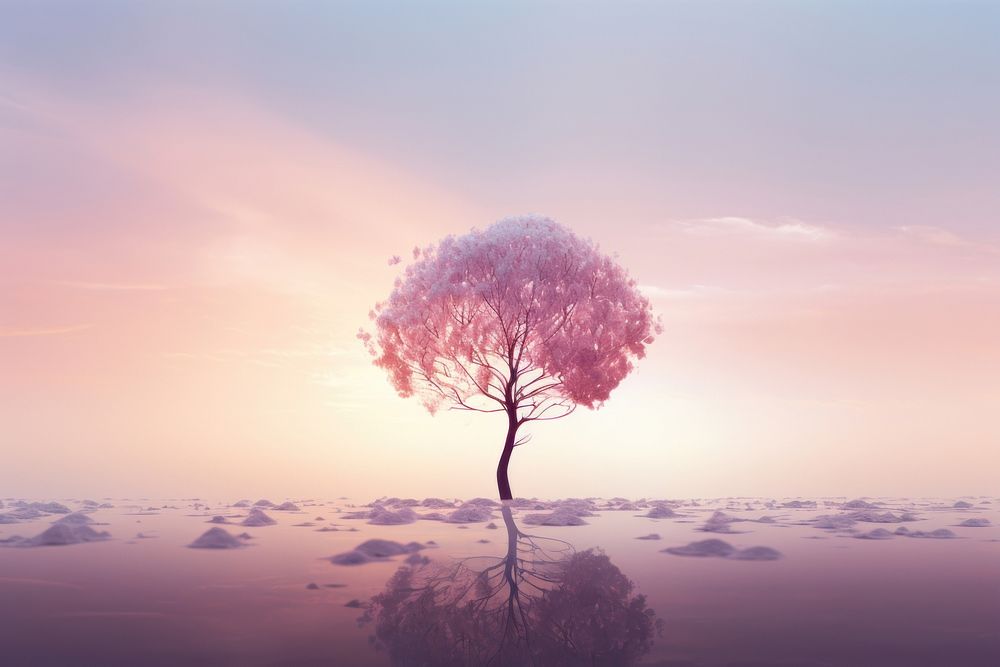  Blurry pastel background landscape outdoors nature. AI generated Image by rawpixel.