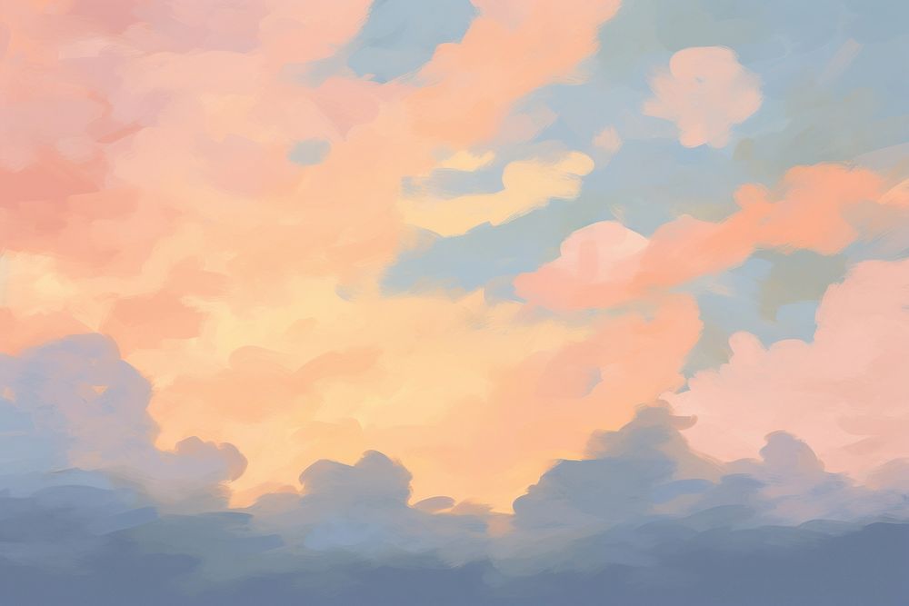  Sunset sky and cloudy backgrounds outdoors nature. AI generated Image by rawpixel.