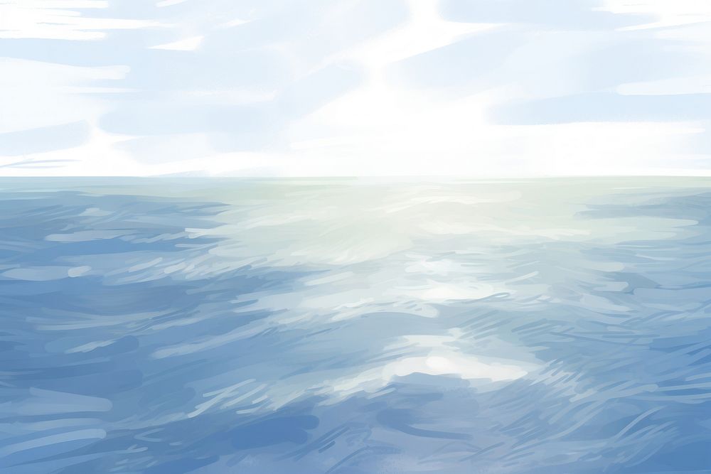  Sea sunlight backgrounds outdoors horizon. AI generated Image by rawpixel.