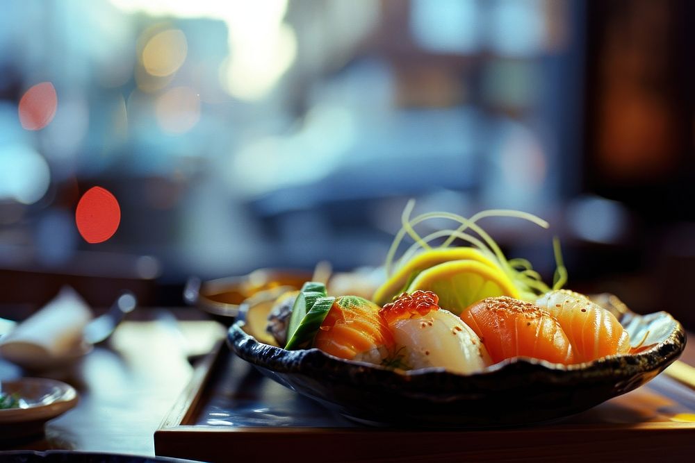 Japanese food set restaurant plate meal.