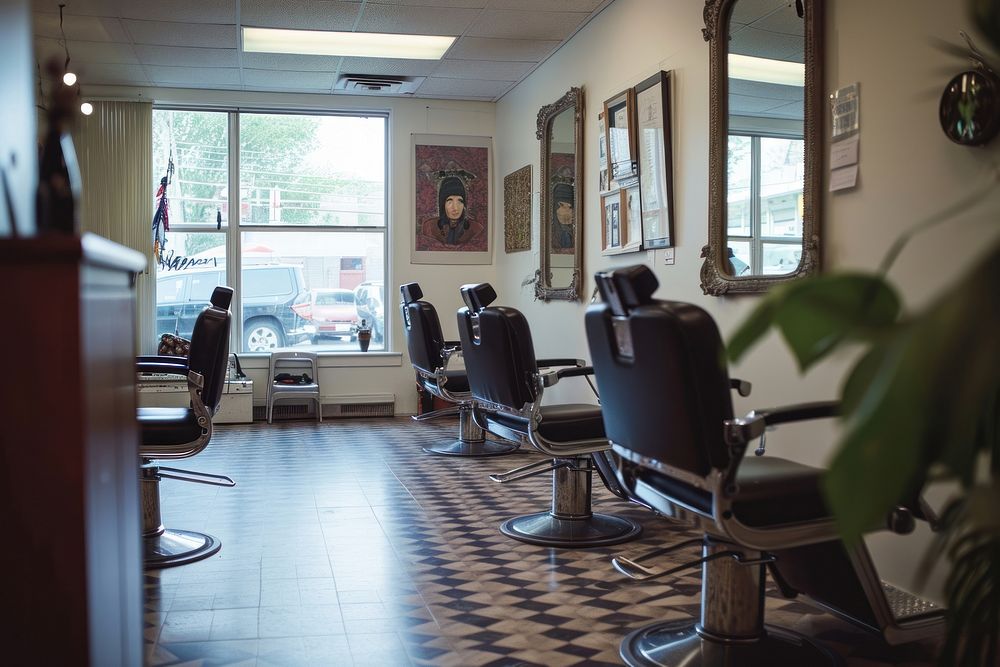 Hair salon barbershop chair transportation.