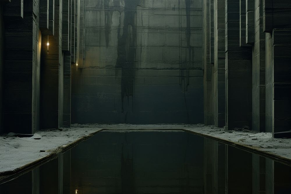 Underworld architecture reflection darkness.