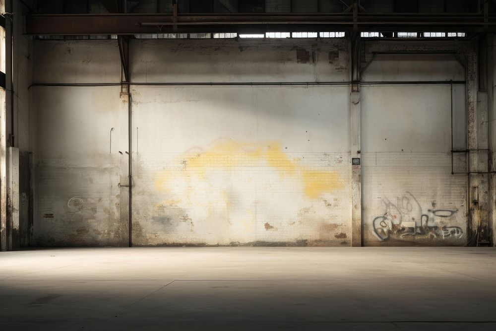 Abandon warehouse graffiti old transportation.