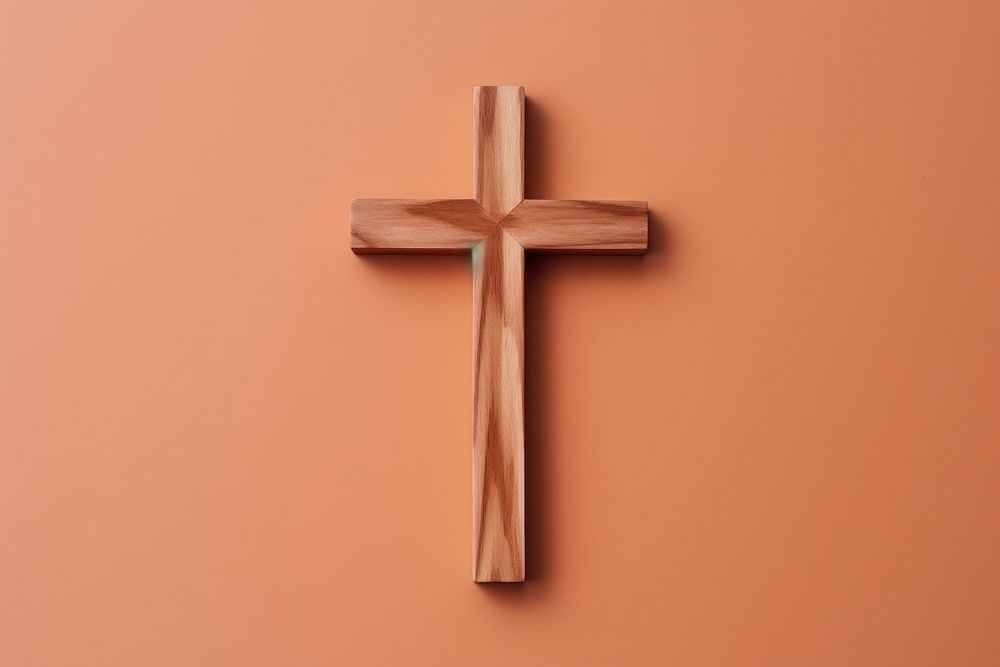 Wooden Christ Cross cross crucifix symbol. AI generated Image by rawpixel.