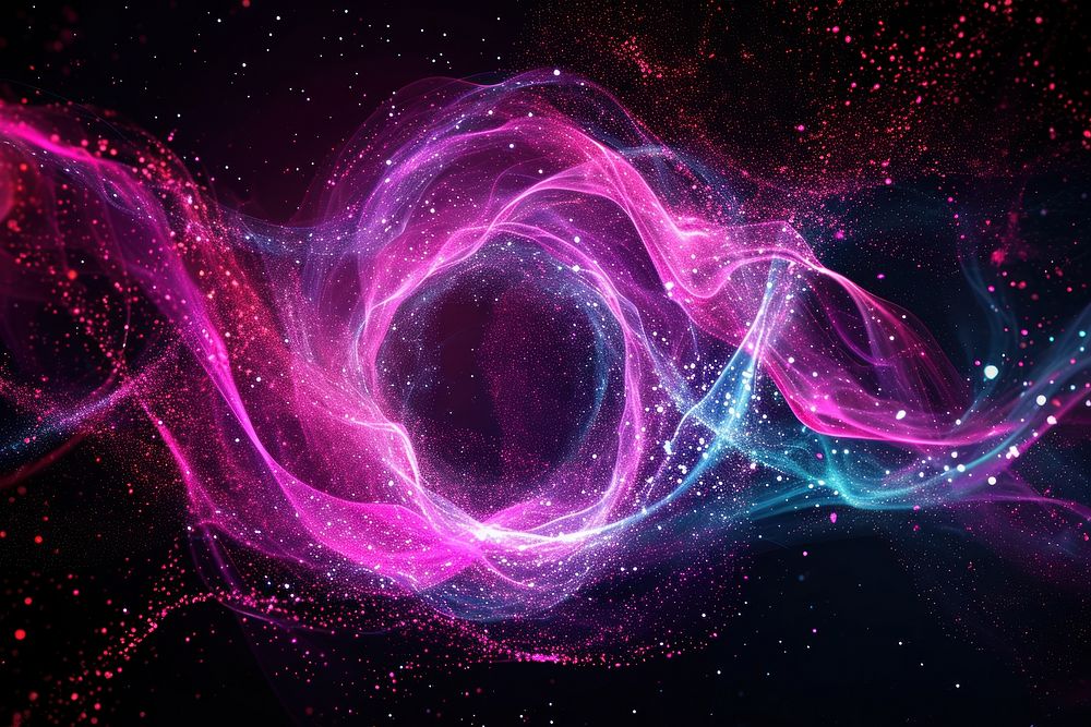 Galaxy circle shape purple backgrounds technology.