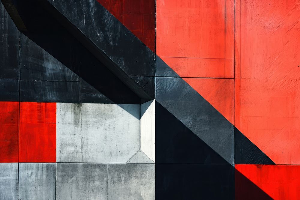 Abstract art architecture wall.