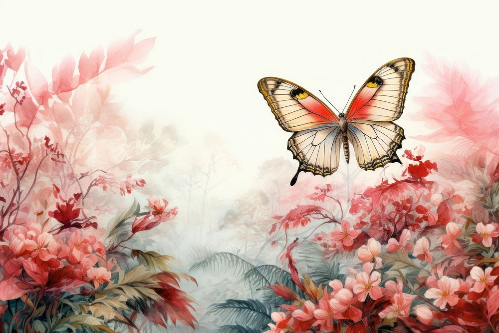 Butterfly outdoors graphics flower.
