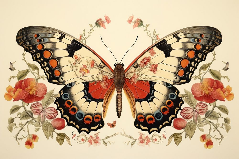 Butterfly graphics pattern insect.