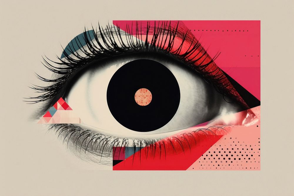 Eye graphics art advertisement.