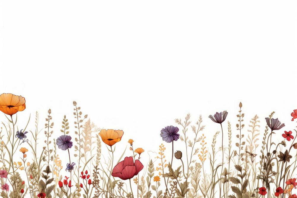 Floral border backgrounds outdoors graphics.
