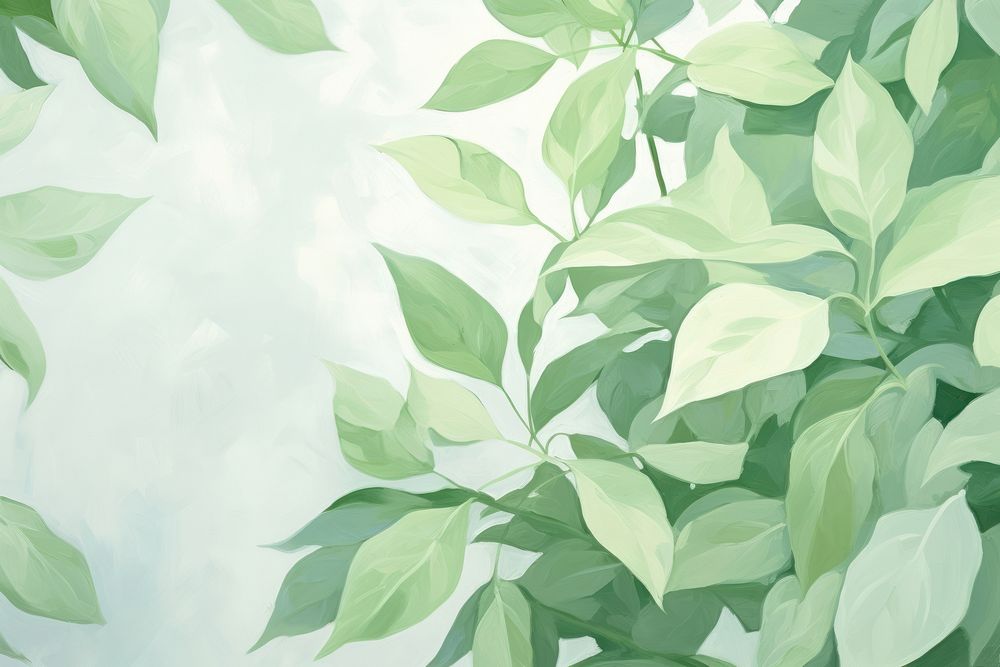Green leaves green pattern plant. AI generated Image by rawpixel.