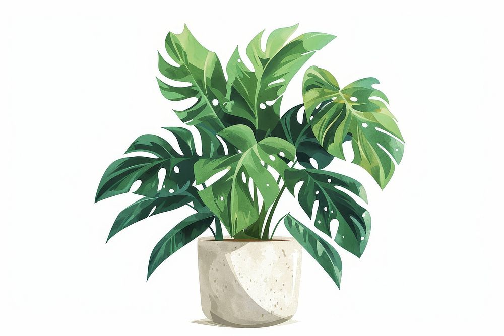 Plant flowerpot vase leaf.