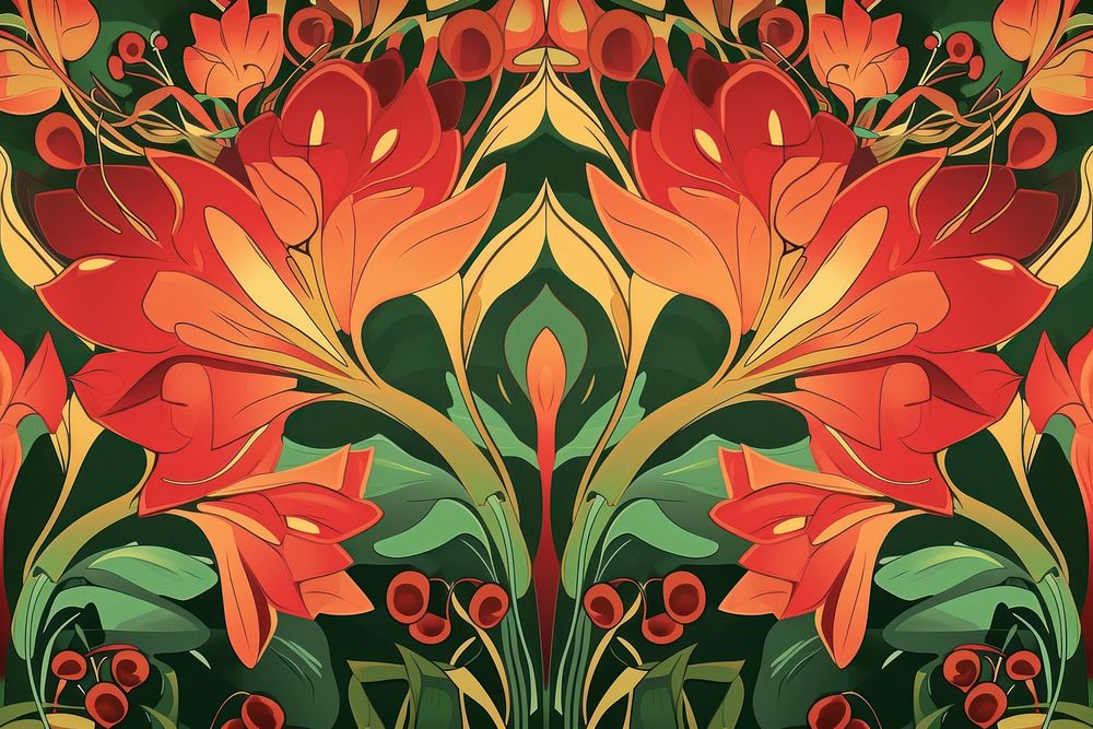 Art wallpaper pattern flower.