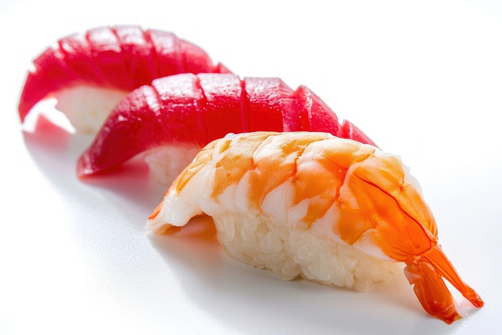 Japanese food seafood sushi rice.