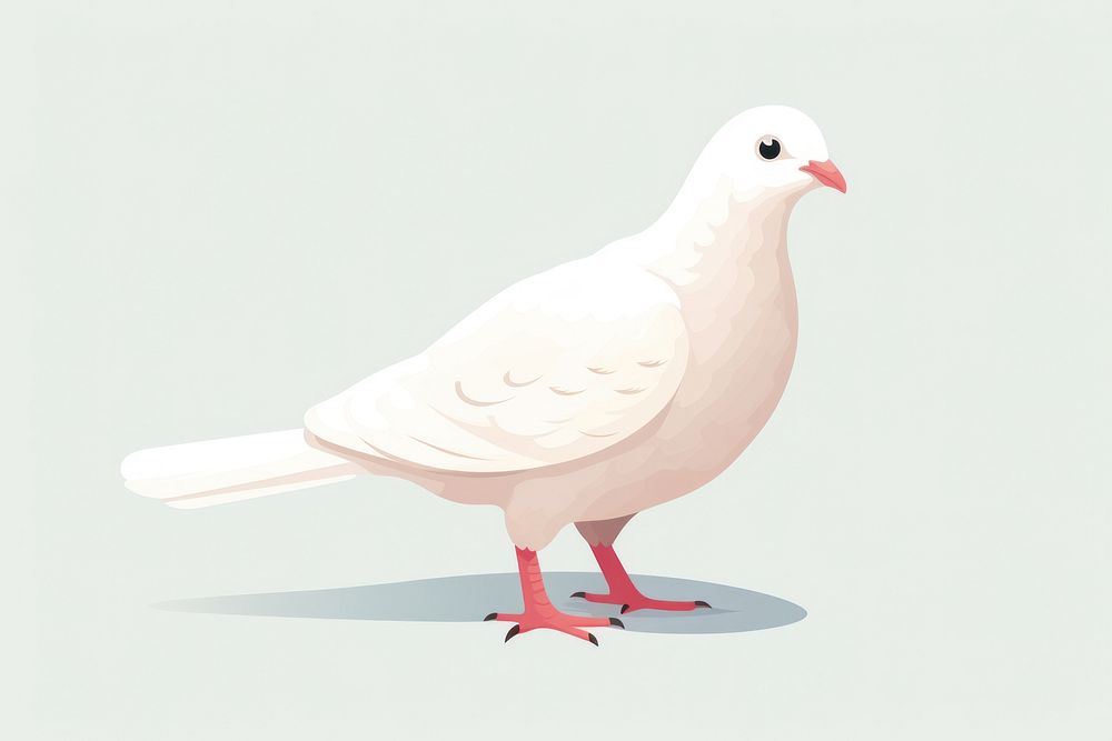 White pigeon animal bird cockatoo. AI generated Image by rawpixel.
