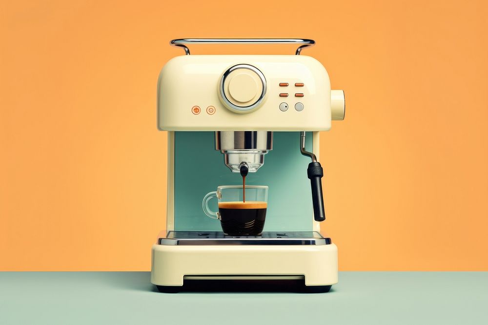 A coffee machine appliance cup coffeemaker. AI generated Image by rawpixel.