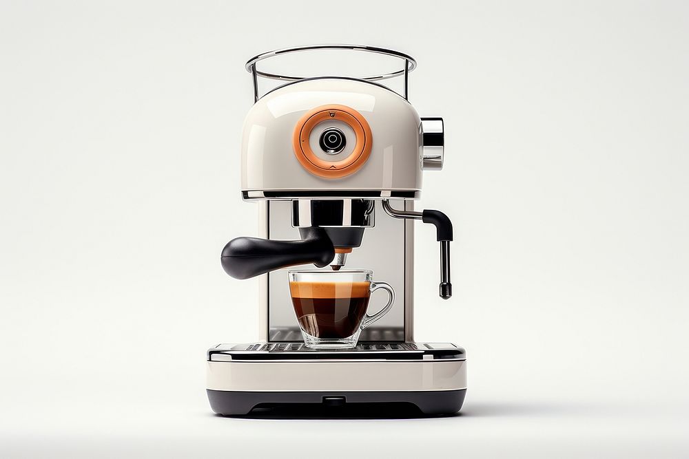 A coffee machine appliance drink cup. AI generated Image by rawpixel.