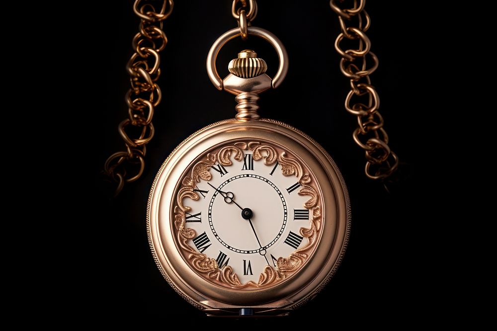 Antique pocket watch wristwatch jewelry pendant. AI generated Image by rawpixel.