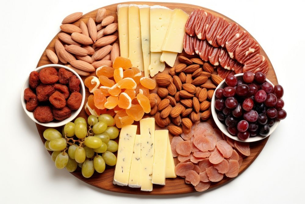Cheese platter grape food. AI generated Image by rawpixel.