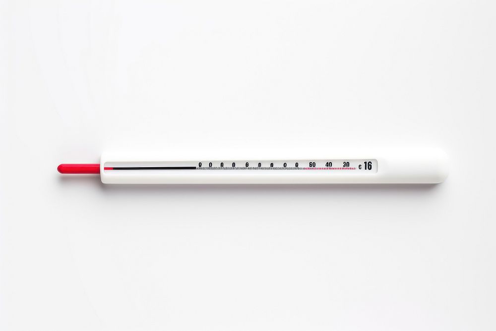 Digital thermometer white background cosmetics lipstick. AI generated Image by rawpixel.