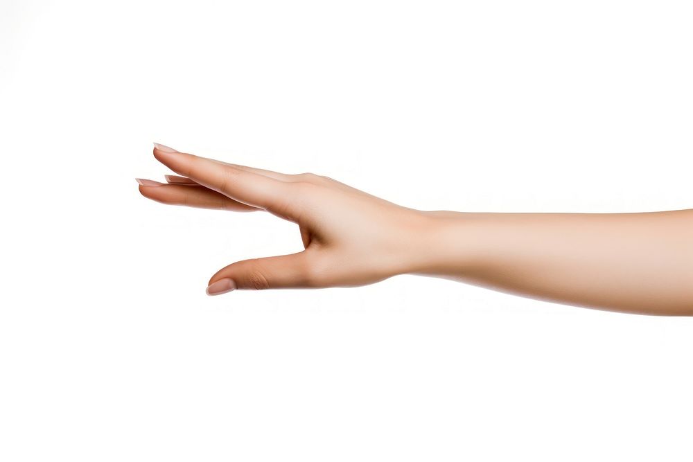 Elegant women hand finger white background gesturing. AI generated Image by rawpixel.