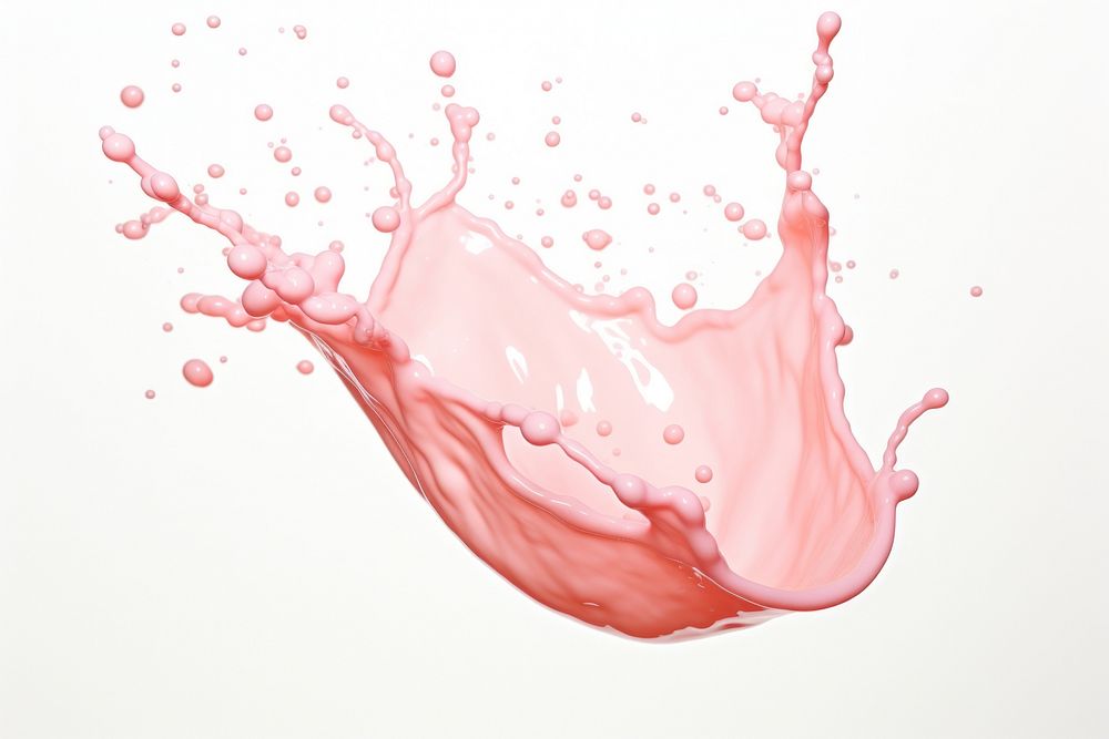 Strawberry Milk Splash milk refreshment splattered. AI generated Image by rawpixel.