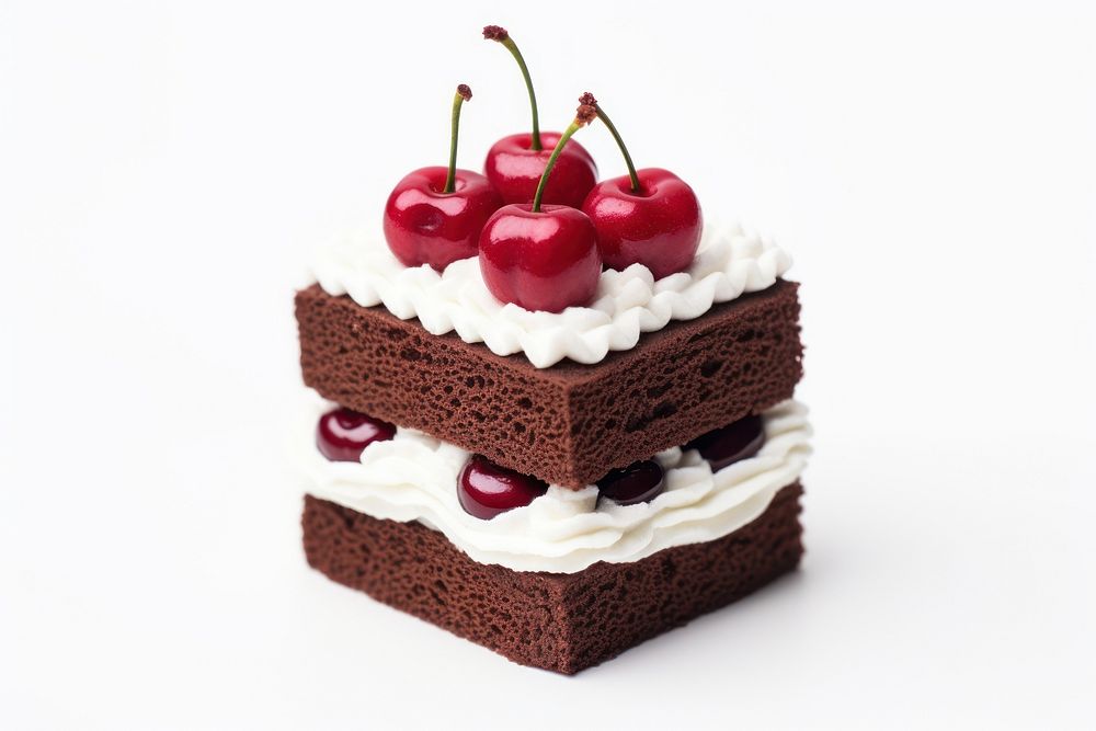 Black forest cake dessert cherry cream.