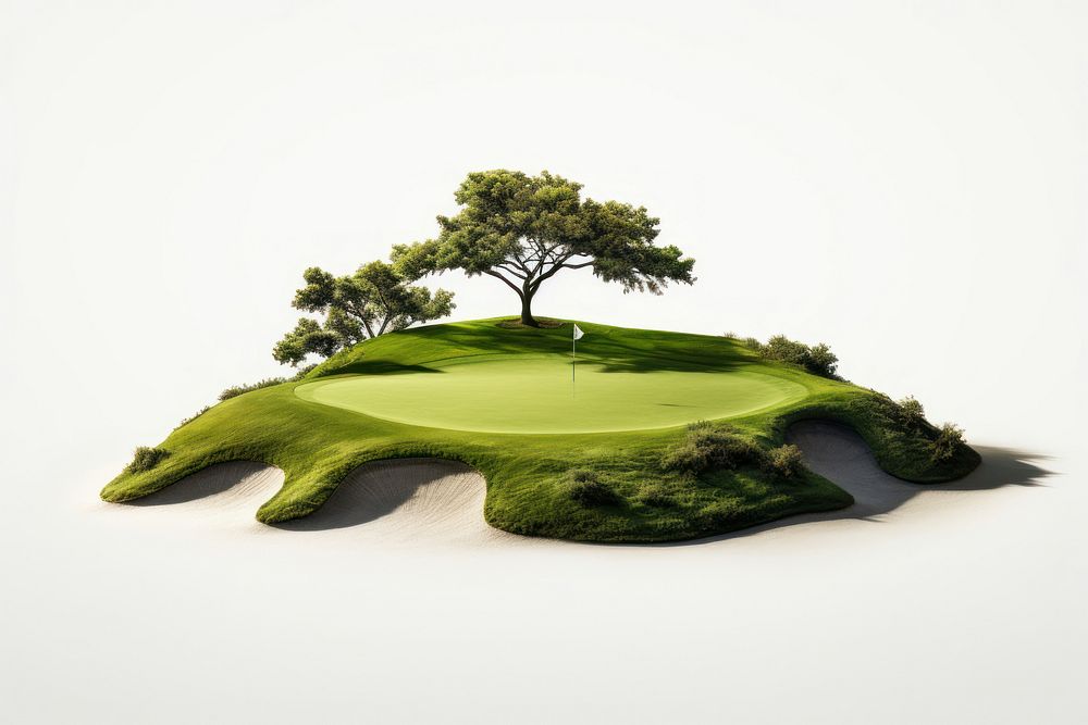 Golf outdoors nature plant. AI generated Image by rawpixel.