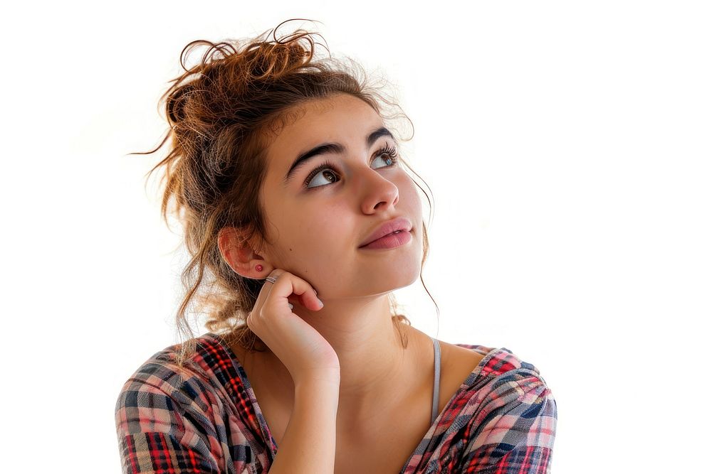 Young woman portrait looking adult.