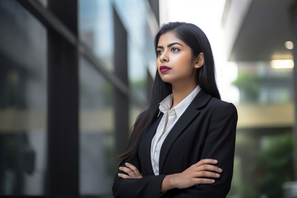 Indian woman person adult contemplation.