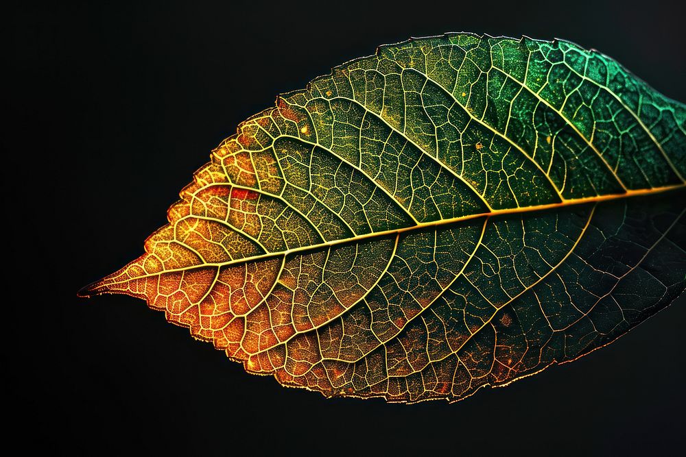 Shape leaf nature plant light.