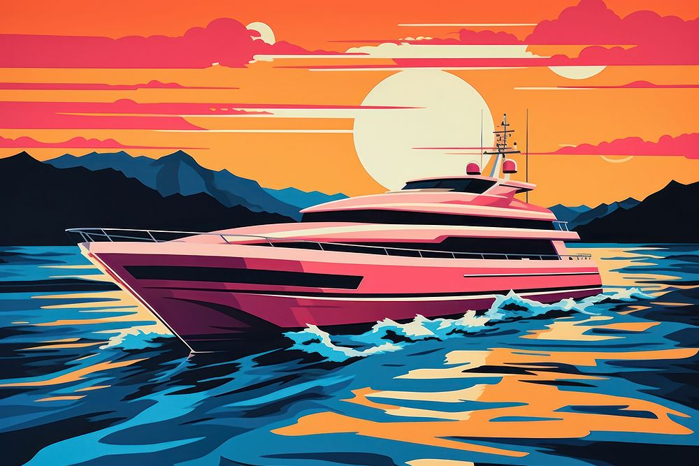 Yacht vehicle luxury boat.
